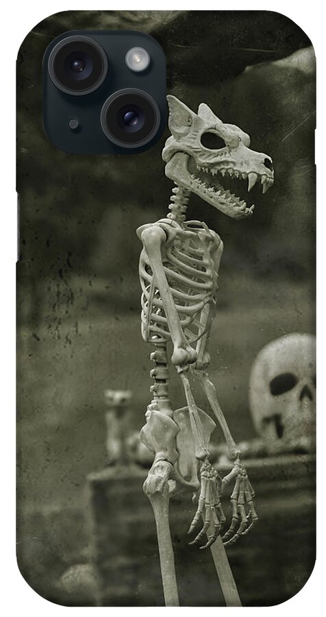 Creepy iPhone Case featuring the photograph Creepy Vintage Werewolf by Carrie Ann Grippo-Pike