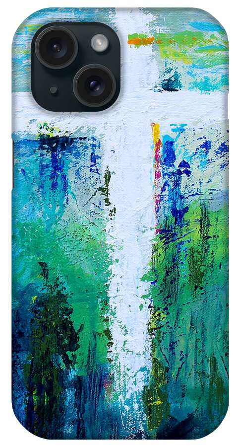 Texture iPhone Case featuring the painting Cross No.9 by Kume Bryant