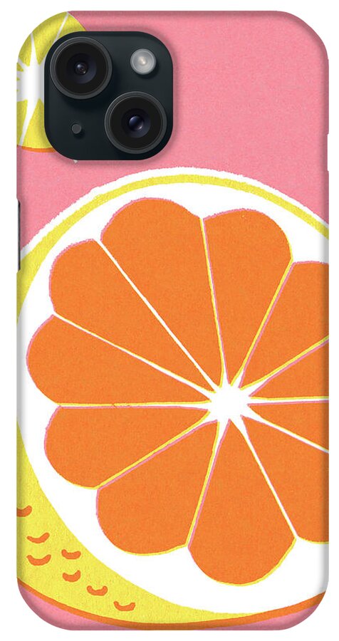 Campy iPhone Case featuring the drawing Cross Section of a Lemon by CSA Images