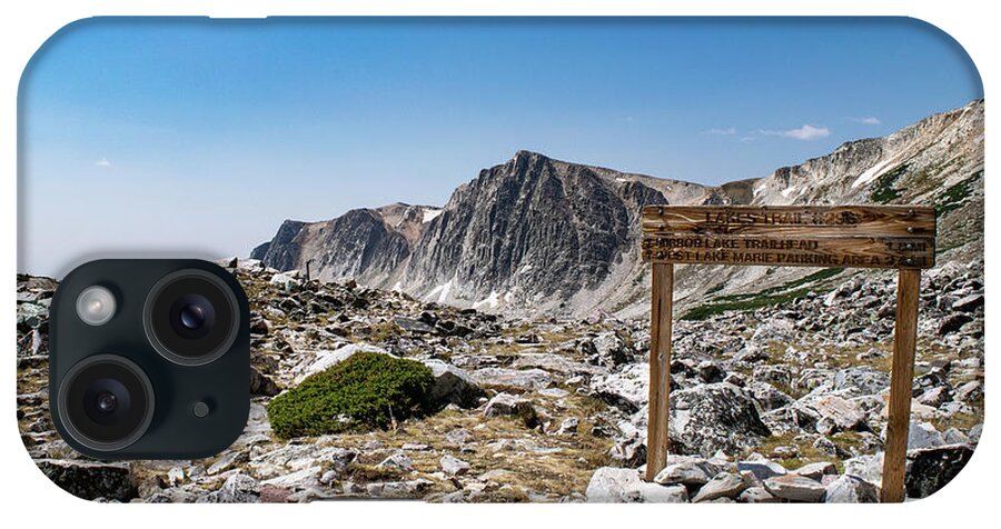 Landscape iPhone Case featuring the photograph Crossroads at Medicine Bow Peak by Nicole Lloyd