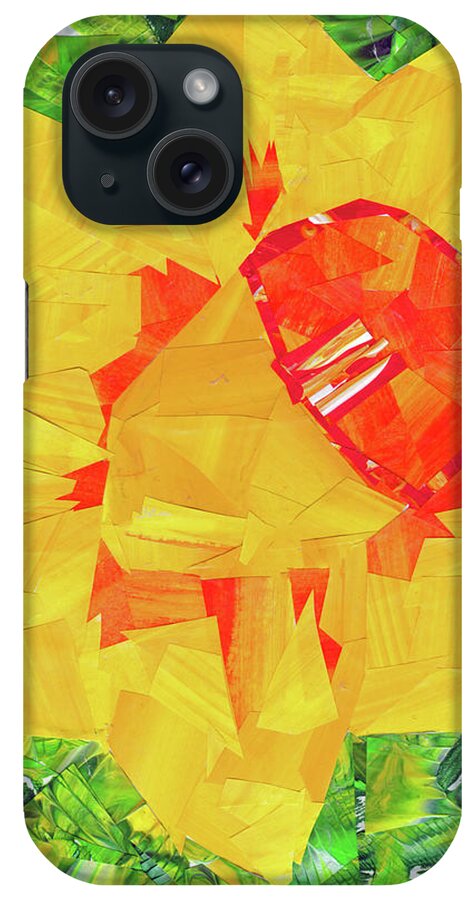 Daffodil iPhone Case featuring the mixed media Daffodil by Wolf Heart Illustrations