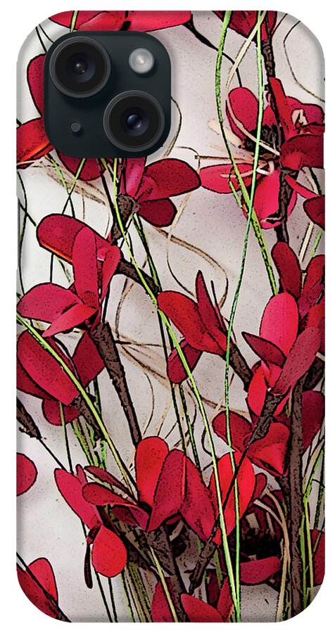 Floral iPhone Case featuring the photograph Dainty Red Floral Bouquet by Kirt Tisdale