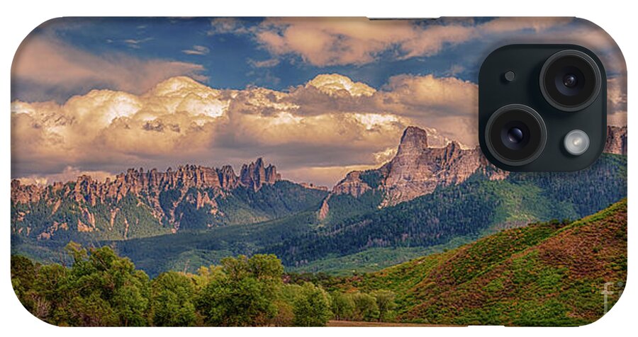 Cimarron Range iPhone Case featuring the photograph Days End at the Cimarron Mountains by Priscilla Burgers