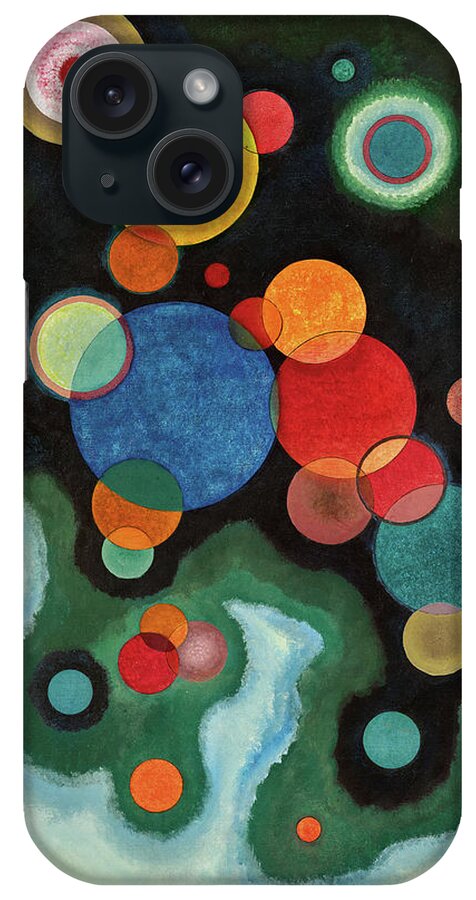 Wassily Kandinsky iPhone Case featuring the painting Deepened Impulse, Vertiefte Regung, 1928 by Wassily Kandinsky