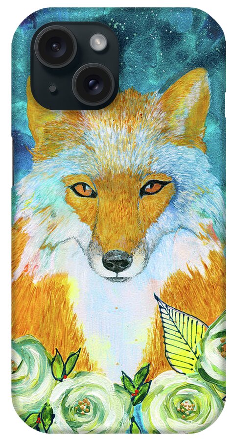 Delicate Eyes iPhone Case featuring the mixed media Delicate Eyes by Vicki Mcardle Art