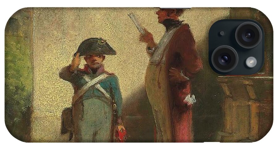 Historical iPhone Case featuring the painting Der Platzkommandant by Carl Spitzweg