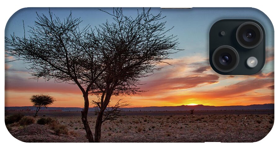 Morocco iPhone Case featuring the photograph Desert Sunset by Peter OReilly
