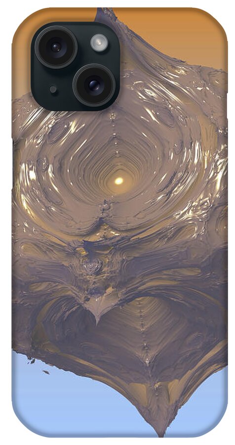 Diatom iPhone Case featuring the digital art Diatom no. 3 by Bernie Sirelson