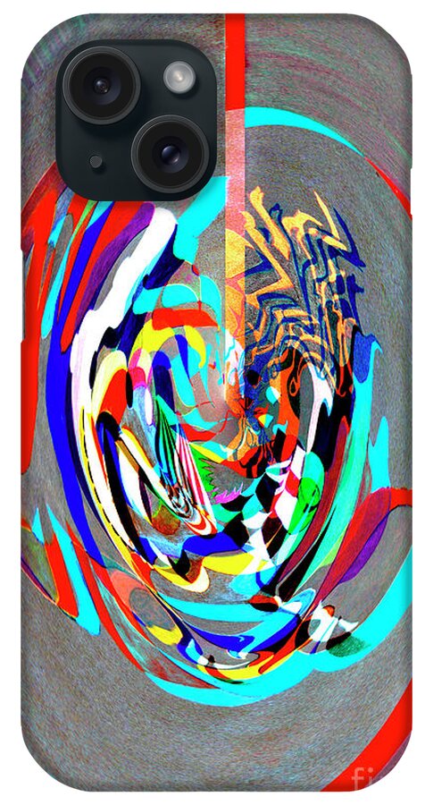Abstract iPhone Case featuring the digital art Digital II - Stage Dancer by James Lavott