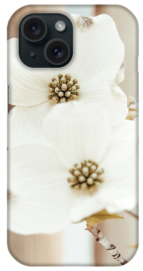 Flowers iPhone Case featuring the photograph Dogwood Duo by Philippe Sainte-Laudy