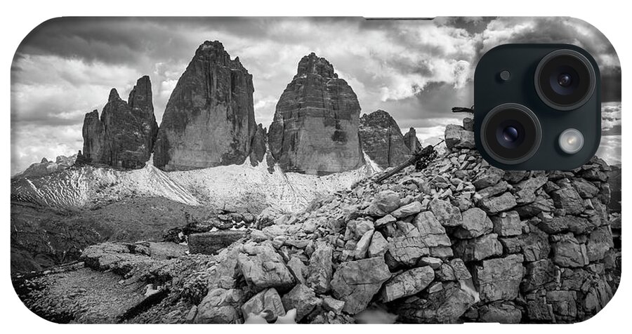 Estock iPhone Case featuring the digital art Dolomite Di Sesto Natural Park, Italy by Olimpio Fantuz