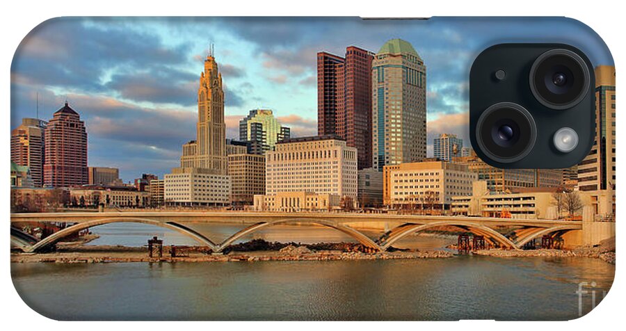 Downtown Columbus iPhone Case featuring the photograph Downtown Columbus Panorama 48 49 by Jack Schultz