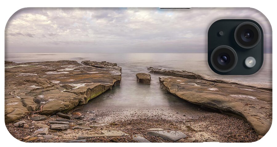 Driftwood & Stone iPhone Case featuring the photograph Driftwood & Stone by Joseph S Giacalone