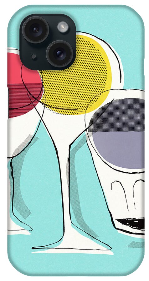 Alcohol iPhone Case featuring the drawing Drinks by CSA Images