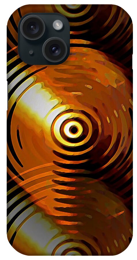 Gold iPhone Case featuring the digital art Dripping Gold by David Manlove