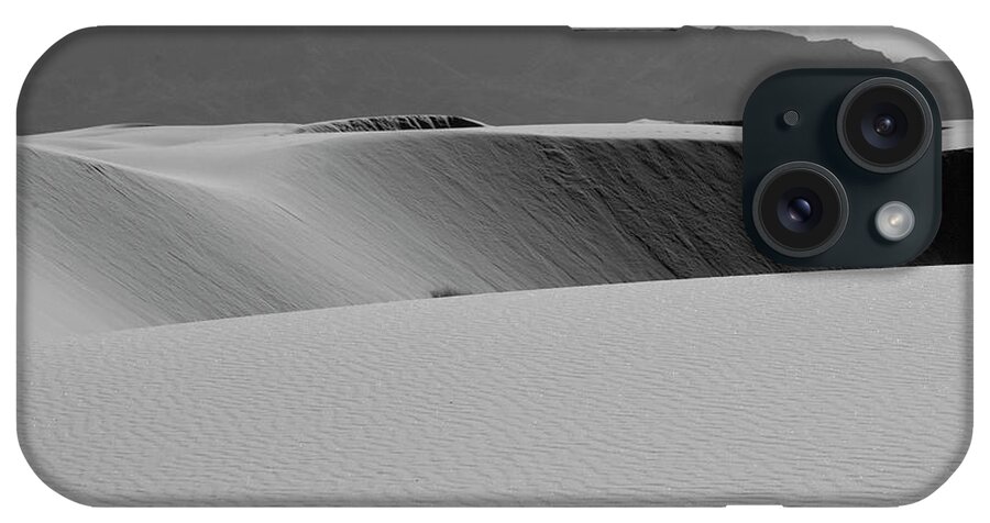 Richard E. Porter iPhone Case featuring the photograph Dunes and Mountains #4143 - White Sands National Monument, New Mexico by Richard Porter