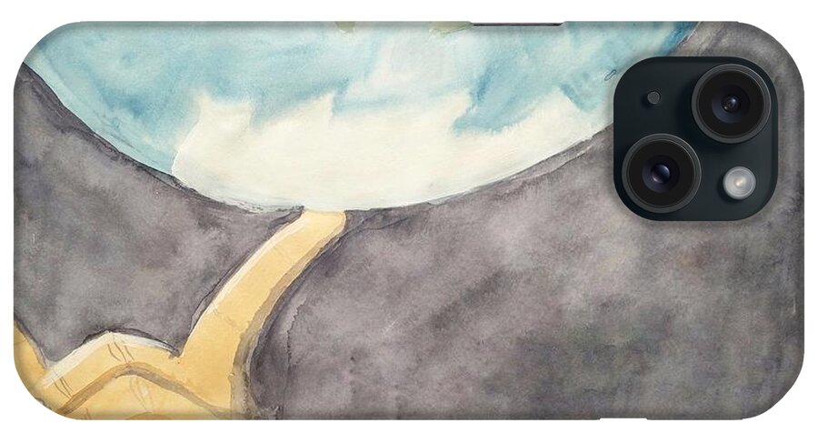 Finger iPhone Case featuring the painting Earth by Keshava Shukla