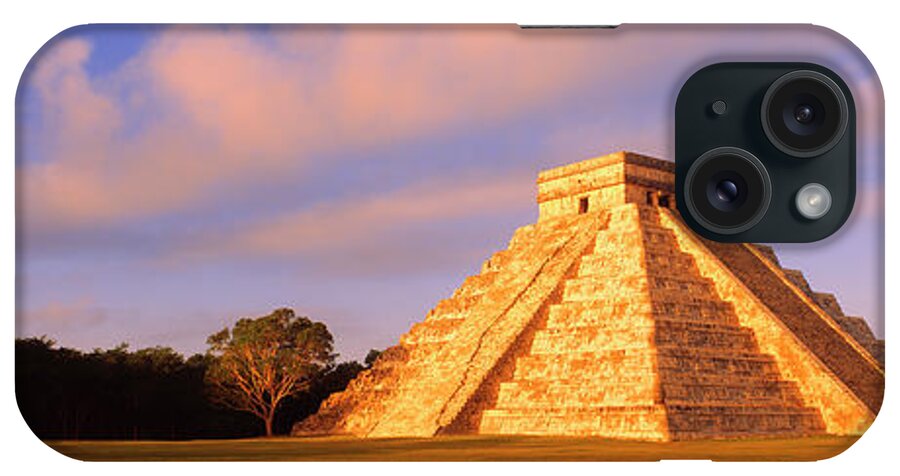 Photography iPhone Case featuring the photograph El Castillo Chichen Itza Yucatan Mexico by Panoramic Images