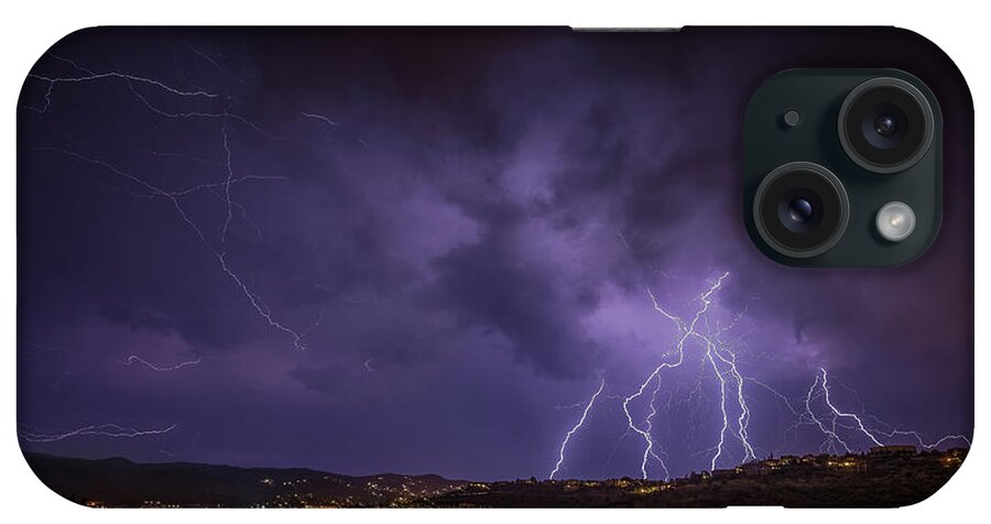 Lightning iPhone Case featuring the photograph Electrifying by Aaron Burrows