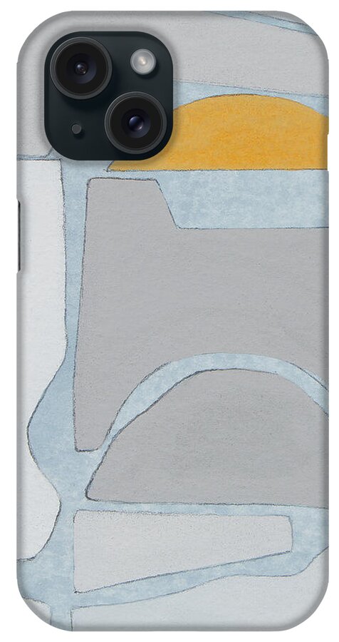 Abstract iPhone Case featuring the painting Elements Of The Chateau V by Rob Delamater
