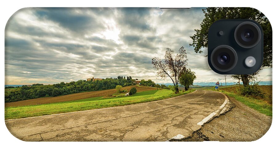 Emilia iPhone Case featuring the photograph Emilia Romagna, Italy, fields on hills by Vivida Photo PC