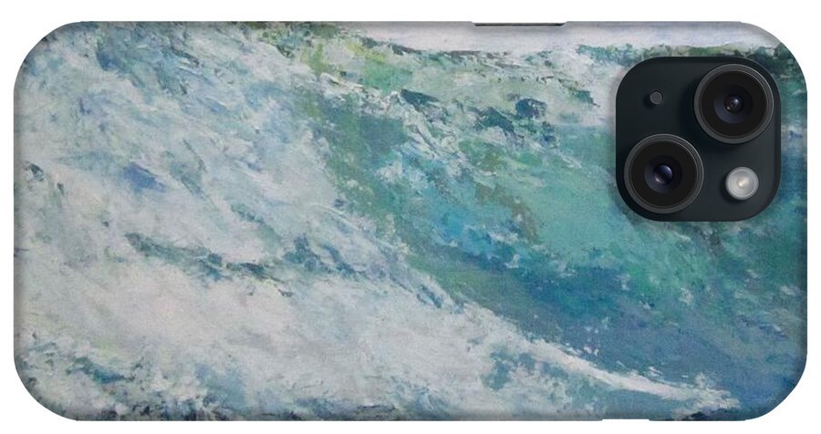 Painting iPhone Case featuring the painting Energized by Paula Pagliughi