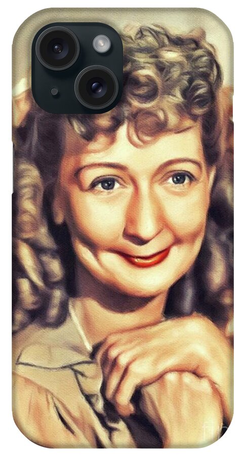 Esma iPhone Case featuring the painting Esma Cannon, Vintage Actress by Esoterica Art Agency