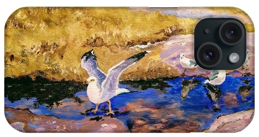 Life iPhone Case featuring the painting Essence of life by Ray Khalife
