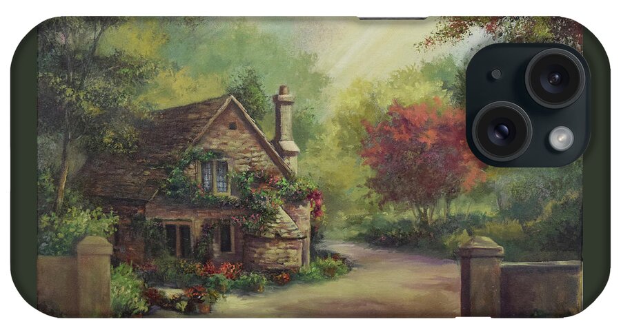 European Cottage iPhone Case featuring the painting European Cottage I by Lynne Pittard