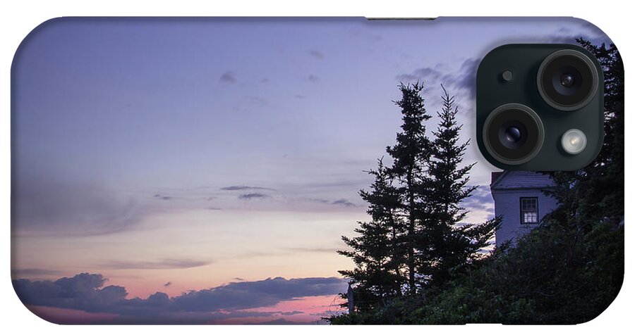 Steven Bateson iPhone Case featuring the photograph Evening At Bass Harbor Lighthouse by Steven Bateson