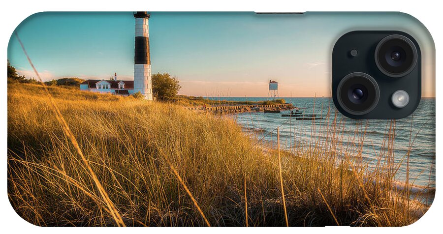 Big iPhone Case featuring the photograph Evening At Big Sable Lighthouse by Owen Weber