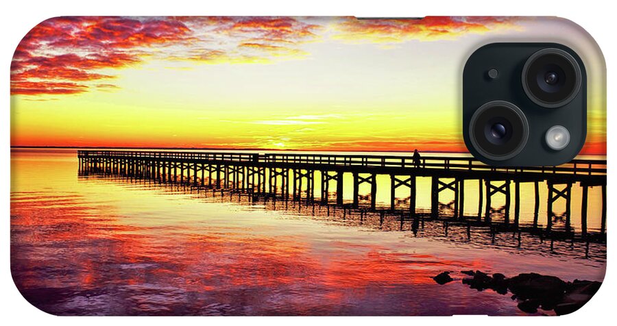 Reflections iPhone Case featuring the photograph Sunset With a Blaze of Glory by Ola Allen