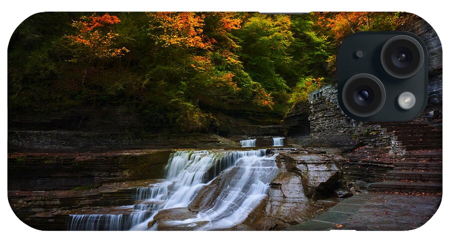 Fall iPhone Case featuring the photograph Evening Waterfall by Amanda Jones