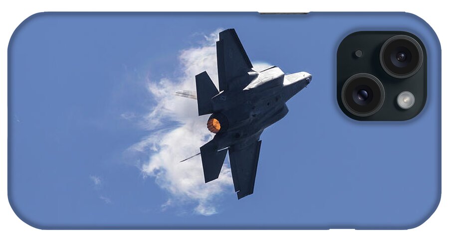 F-35 iPhone Case featuring the photograph F-35 Burner Climb by John Daly