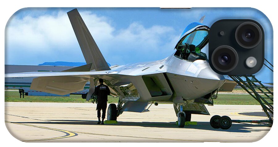 F-22 iPhone Case featuring the photograph F22 Rapter by Chris Smith