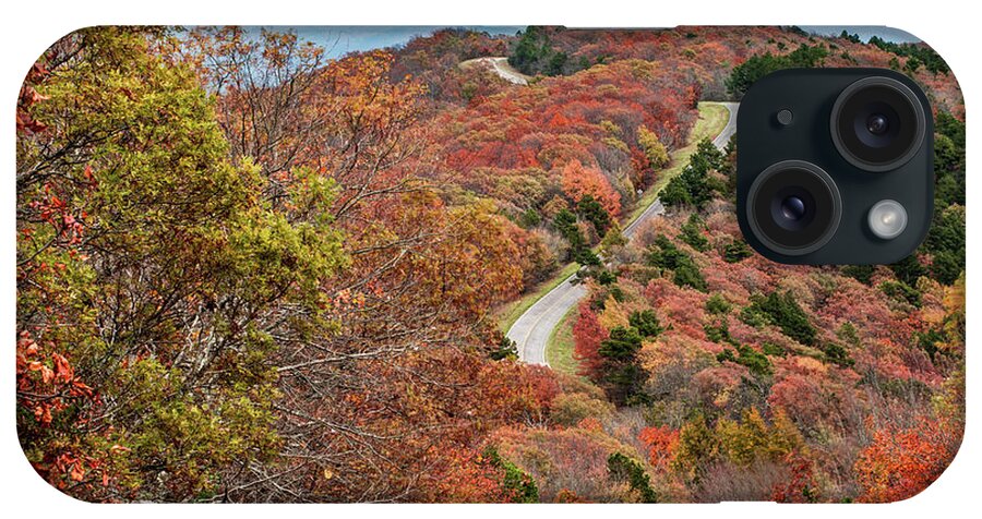 America iPhone Case featuring the photograph Fall Along the Talimena Scenic Drive Byway - Oklahoma by Gregory Ballos
