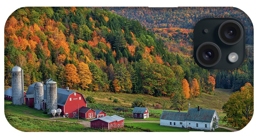 Hillside Acres Farm iPhone Case featuring the photograph Fall Foliage at Hillside Acres by Kristen Wilkinson