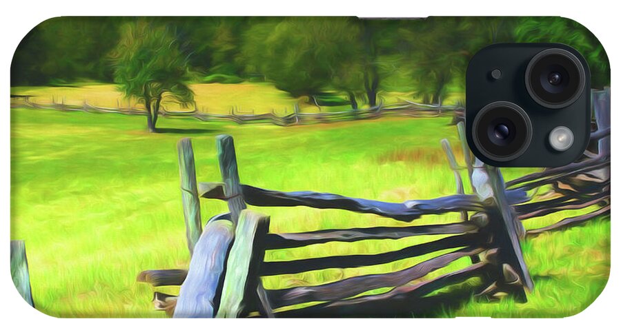 Fence iPhone Case featuring the photograph Farmer's Fence by Alan Goldberg
