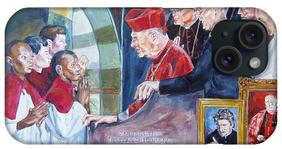 Cardinal Mccarrick iPhone Case featuring the painting Father Figure by Bryan Bustard