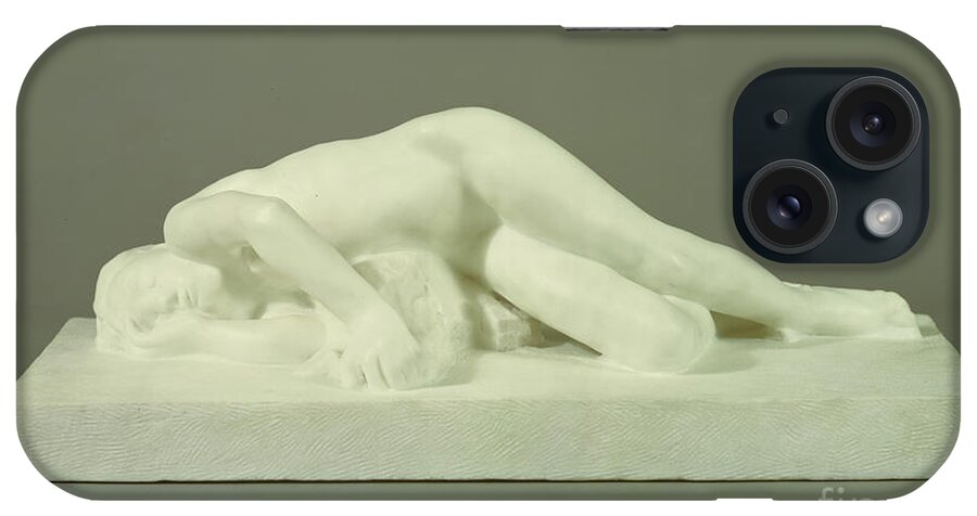 Carved iPhone Case featuring the photograph Fatigue by Auguste Rodin