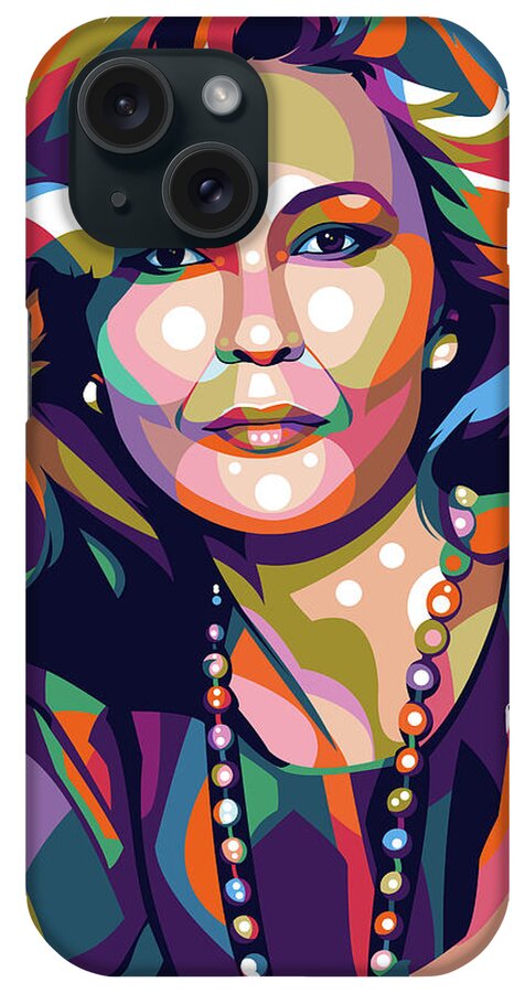 Faye Dunaway iPhone Case featuring the digital art Faye Dunaway by Movie World Posters