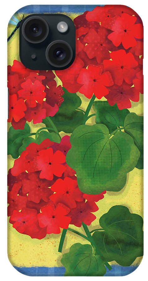 Festive Florals 1 iPhone Case featuring the digital art Festive Florals 1 by Holli Conger