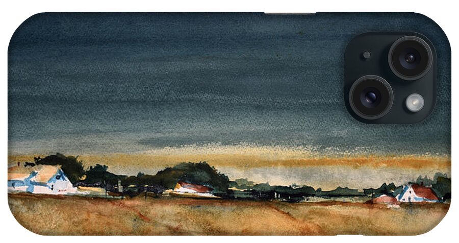 Rural iPhone Case featuring the painting Fields of Grain by Charles Rowland