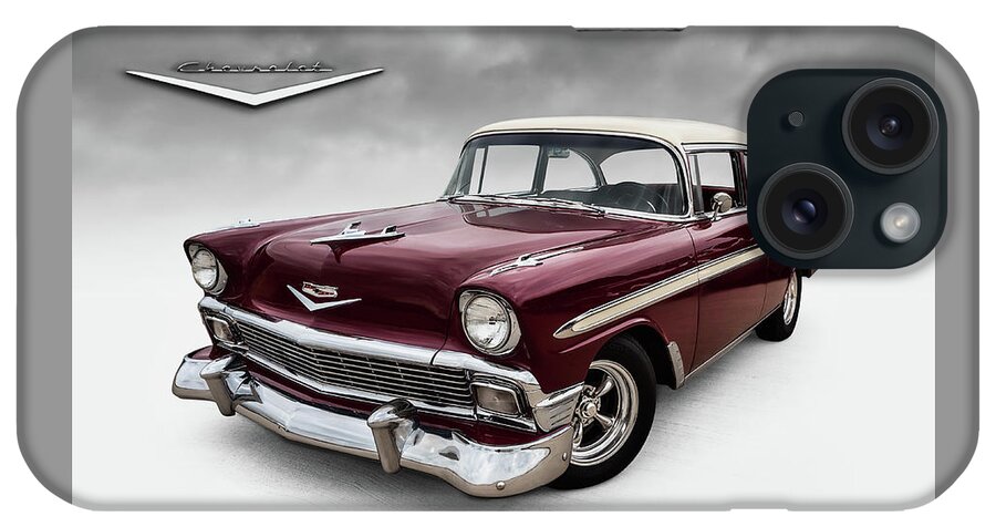 56 Chevy iPhone Case featuring the digital art Fifty-Six Chevy by Douglas Pittman