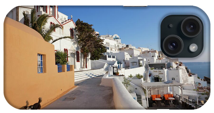 Pets iPhone Case featuring the photograph Fira, Santorini Thira, Cyclades, Greece by Peter Adams