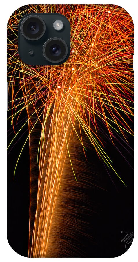 Fireworks iPhone Case featuring the photograph Fireworks Cone by Meta Gatschenberger