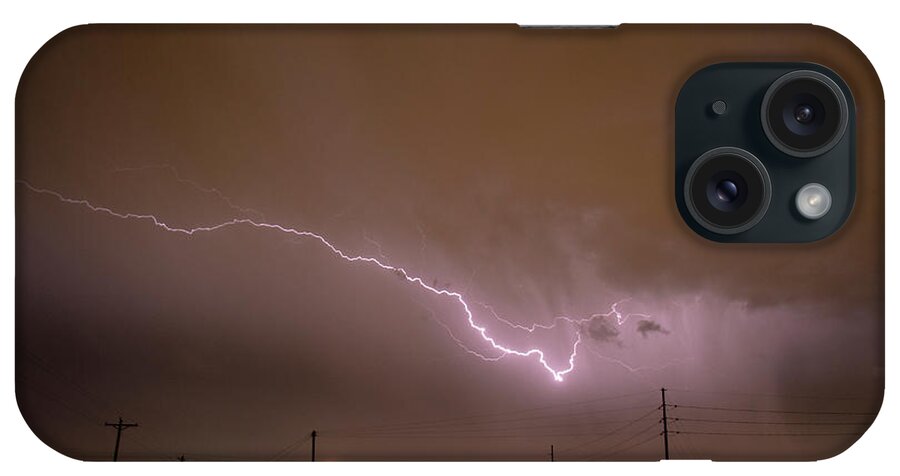 Nebraskasc iPhone Case featuring the photograph First Lightning Captures of 2019 004 by Dale Kaminski