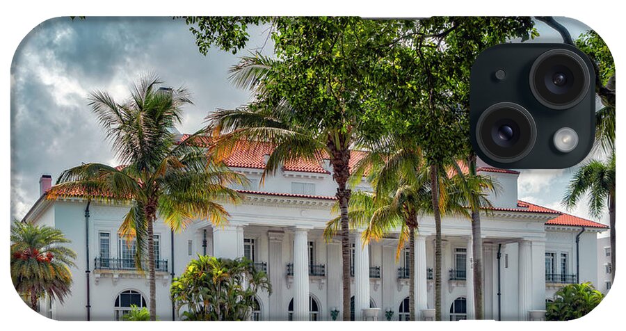 Estock iPhone Case featuring the digital art Flagler Museum, Palm Beach, Fl by Laura Zeid