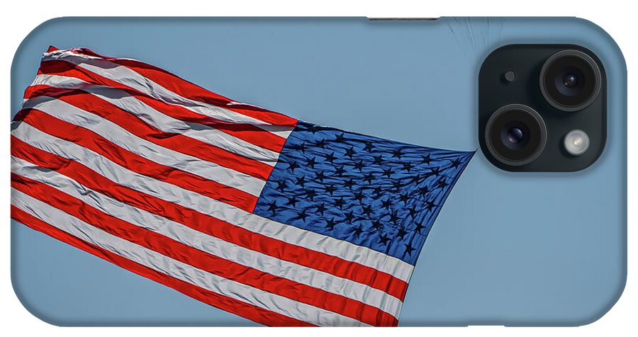 America iPhone Case featuring the photograph Flags 5 by Bill Chizek