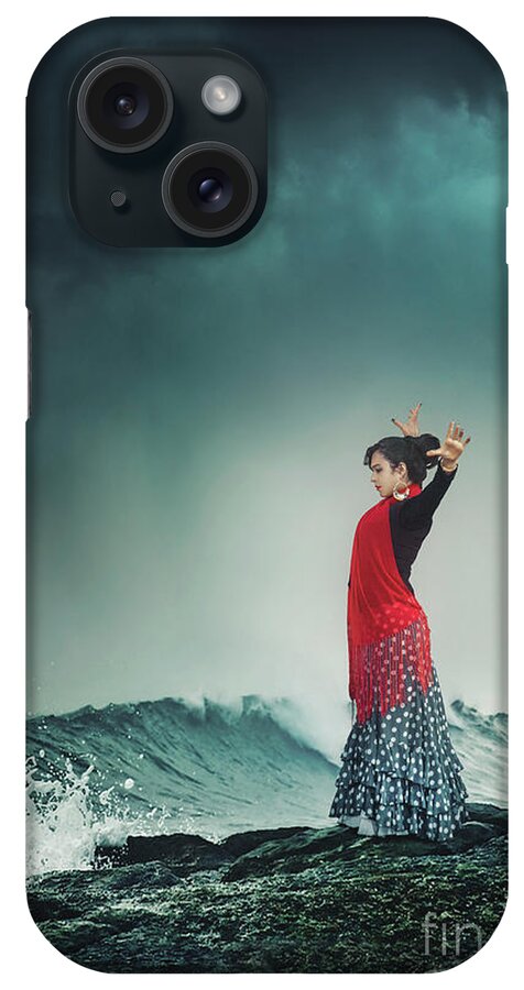 Kremsdorf iPhone Case featuring the photograph Flamenco Infusion by Evelina Kremsdorf